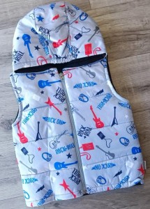 Жилет Boni "Rock+Roll" сірий, хлопчик  2-3-4 років