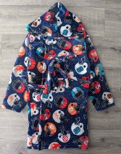 Халат "Шолом" синий, мальчик 1-3-5-7-9 лет