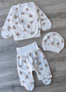 Комплект «Коала 2» белый, унисекс 0-3 месяцев