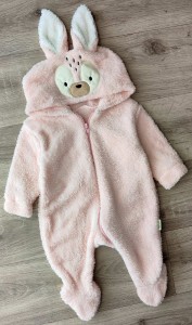 Чоловічок Pera Bebe "Зайчик" персиковий, дівчинка 3-6-9 місяців