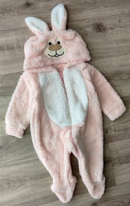 Чоловічок Pera Bebe "Зайчик посміхається" персиковий, дівчинка 3-6-9 місяців