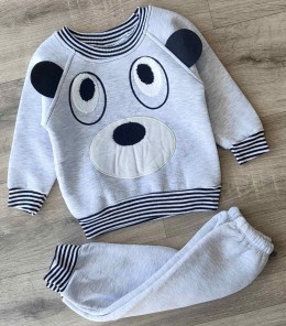 Костюм Mini Bird "Медведь" серый(светлый), мальчик 1-2-3 лет
