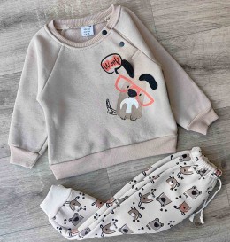 Костюм Vol kids "Wool" серый(светлый), мальчик 6-9-12-18 месяцев