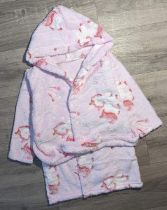 Халат "Единорожка" красный, унисекс 2-3-4-5 лет