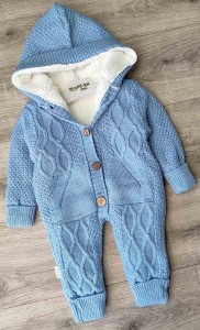 Человечек Oz-ka Bebe "Плетенка" синий, мальчик 3-6-9 месяцев