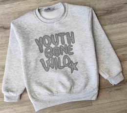 Реглан CMK Kids "Wilo" сірий, дівчинка 3-5-7-9-11 років