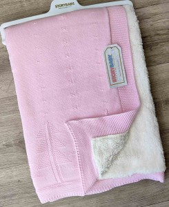 Плед Story Baby "Ялинки" рожевий, дівчинка 80*90