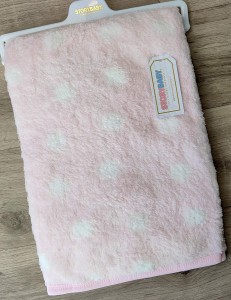 Плед Story Baby "Цятки" рожевий, дівчинка 100*85