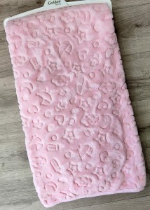 Плед Golden baby «Звездочки» розовый, девочка 100*120