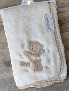 Плед Story Baby "Ведмедик" молочний, унісекс 80*90