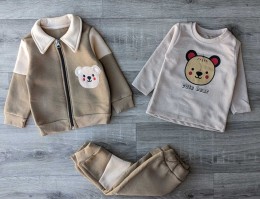 Костюм Minitix "Cute bear" коричневый, мальчик 9-12-18-24 месяцев