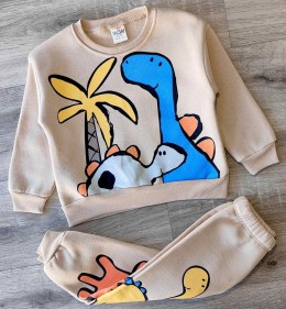 Костюм Wow Colors «Динозаврик» бежевый, мальчик 1-2-3-4 года