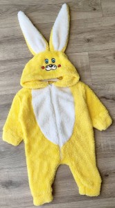 Чоловічок Denito "Зайчик" жовтий, дівчинка 1-2-3 років