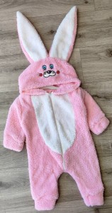 Чоловічок Denito "Зайчик" рожевий, дівчинка 1-2-3 років