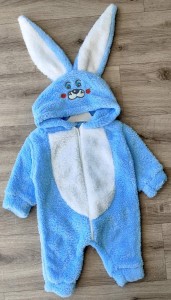 Чоловічок Denito "Зайчик" блакитний, хлопчик 1-2-3 років