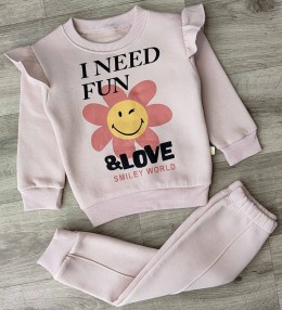 Костюм Bobisko "Love" рожевий(пудра), дівчинка 2-3-4-5 років