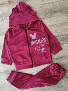 Костюм "Mickey fine" бордовий, дівчинка 1-2-3 років