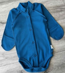 Боді "Однотонний" , синій, хлопчик 0-3-6 місяців