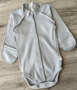 Боді "Однотонний" , сірий, хлопчик 0-3-6 місяців