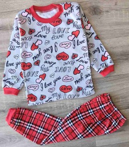 Піжама «Love» сірий, дівчинка 2-3-4-5-6 років