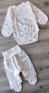 Комплект "Ведмежата" білий, унісекс 0-3 місяців