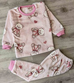 Пижама "Медвеженок" бежевый, девочка 1-2-3-4-5 лет