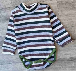 Боді "Смужка" коричневий, хлопчик 6-9-18-24 місяців