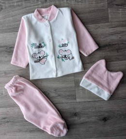 Комплект Melish Bebe "Коала" рожевий, дівчинка 0-3 місяців