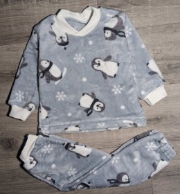 Пижама "Пингвин" серый, унисекс 1-2-3-4-5 лет