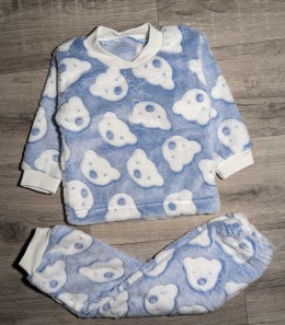 Пижама "Мишка" голубой, мальчик 1-2-3-4-5 лет