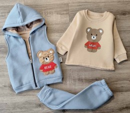 Костюм Minitix "Bear" блакитний, хлопчик 9-12-18-24 місяців