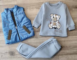 Костюм Minitix "Cute bear" блакитний, хлопчик 9-12-18-24 місяців