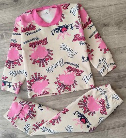 Піжама "Barbie" бежевий, дівчинка 1,5-2-3-4-5 років