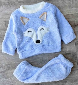 Костюм Gulsen «Лисенок» голубой, унисекс 6-9-12-18 месяцев