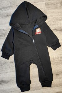 Чоловічок Partner "Однотонний" чорний, унісекс 6-9-12-18 місяців