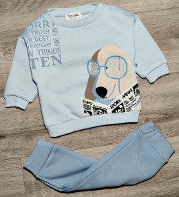 Костюм Bebico "Пес" голубой, мальчик 9-12-18-24 месяцев