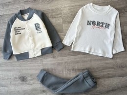 Костюм Partner "North" серый(графитовый), мальчик 9-12-18-24 месяцев