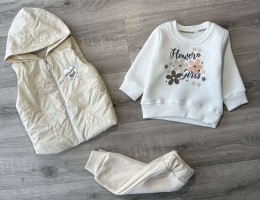 Костюм Partner "Girl" бежевый, девочка 9-12-18-24 месяцев