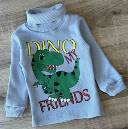 Водолазка "Dino" блакитний, хлопчик 1-3-5-7-9 років