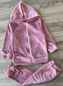 Костюм "Велюр" рожевий(пудра), дівчинка 3-5-7-9 років