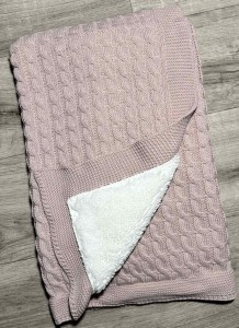 Плед Becol "Косичка" коричневый(терракотовый), девочка 80/90