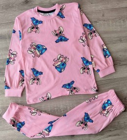 Пижама Supermini «Стич» розовый, девочка 5-6-7-8 лет