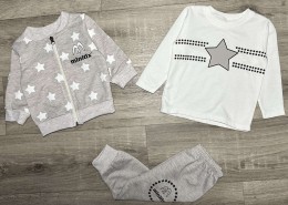 Костюм Minitix "Звездочка" серый, мальчик 9-12-18-24 месяцев