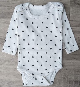Боді Nayinom "❤️" молочний, дівчинка 0-3-6-9 місяців