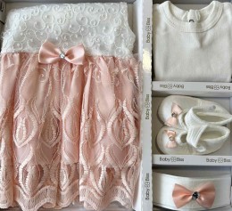 Комплект Baby Biss "Розочки" персиковый, девочка 3-6 месяцев