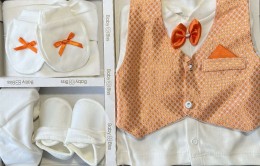 Комплект Baby Biss "Classic" оранжевый, мальчик 0-3 месяцев