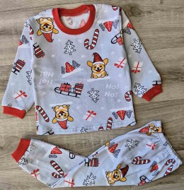 Пижама "Новогодняя" серая, мальчик 2-3-4-5-6 лет