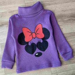 Водолазка "Мышка" фиолетовый, девочка 1-3-5-7-9 лет