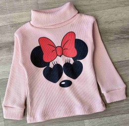 Водолазка "Мышка" розовый(пудра), девочка 1-3-5-7-9 лет