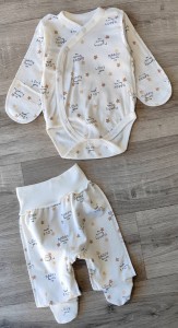 Комплект "Lovely" білий, унісекс 0-3 місяців